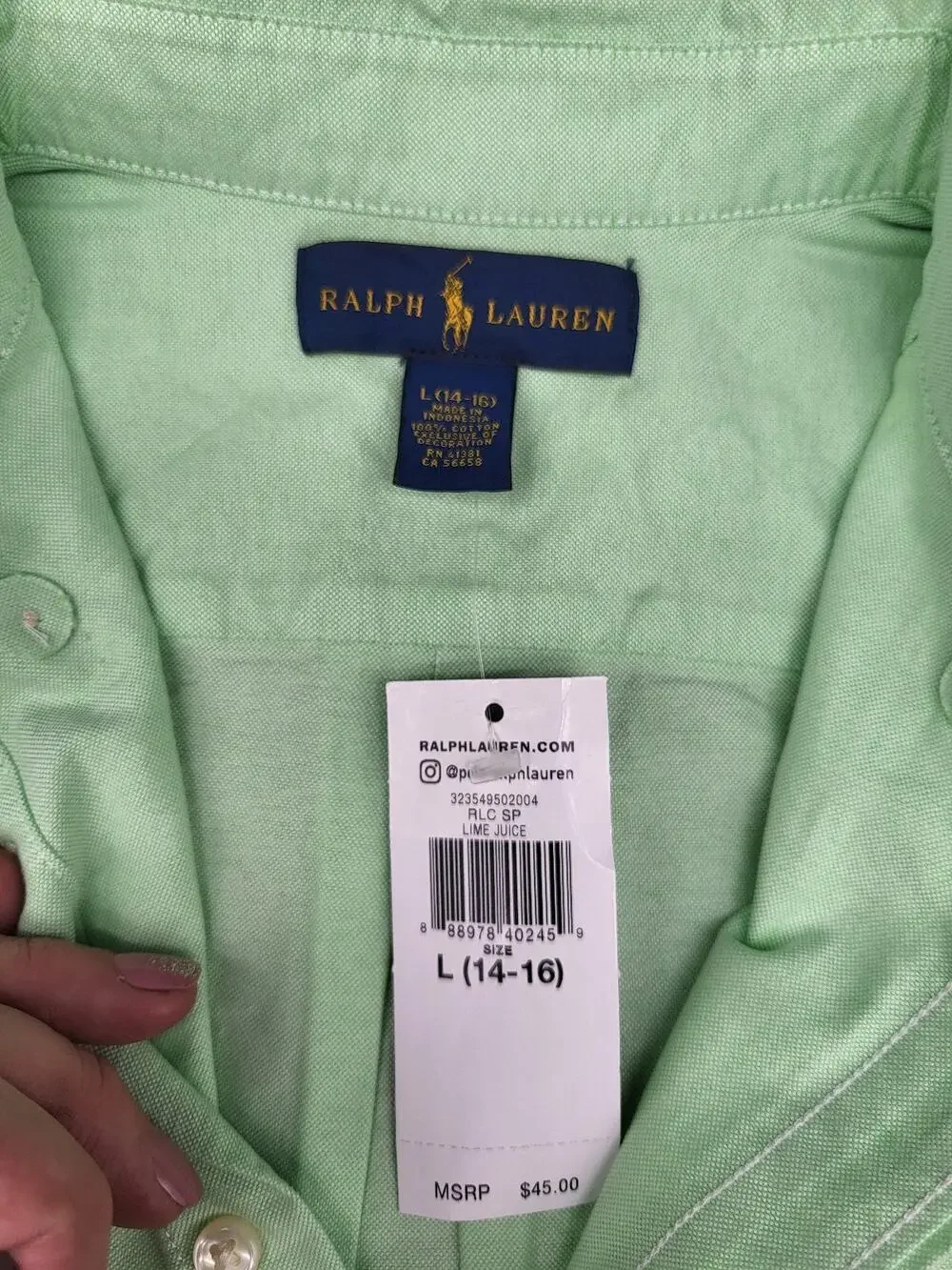 Ralph Lauren L (14-16) Kids NWT